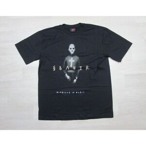 Vintage Slayer Band T Shirt (L) 90s Diabolus in Musica Graphic Rare Variant
